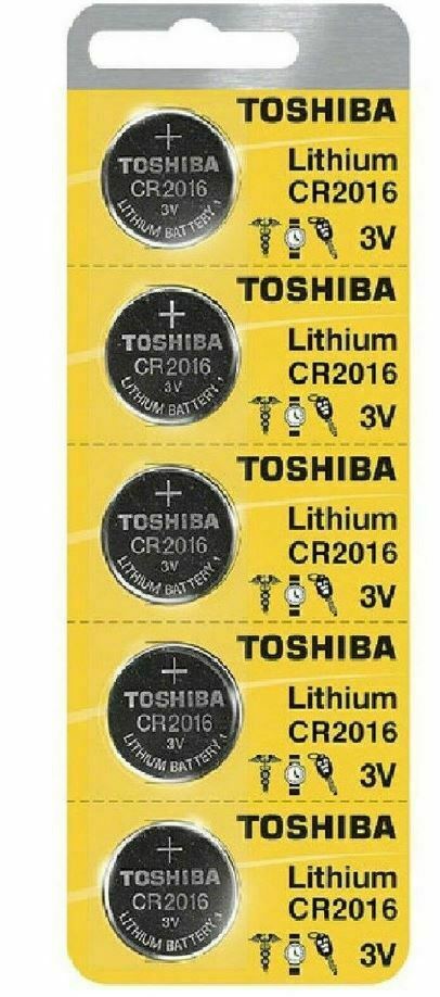 5 New Original Toshiba CR2016 CR 2016 3V LITHIUM BATTERY BR2016 DL2016 Watch