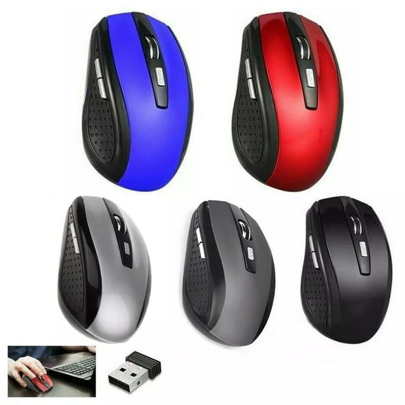 2.4GHz Wireless Optical Mouse Mice & USB Receiver For PC Laptop Computer DPI USA