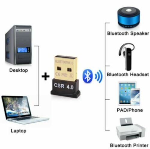 Mini USB Bluetooth Adapter Dual Mode Receiver for Windows 10/8/7/XP V4.0 BT#152