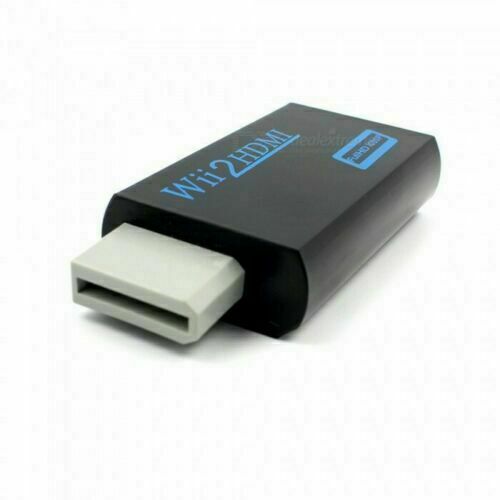 Portable Wii to HDMI Wii2HDMI Full HD Converter Audio Output Adapter TV Black