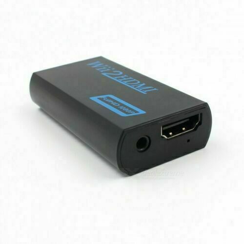 Portable Wii to HDMI Wii2HDMI Full HD Converter Audio Output Adapter TV Black 19