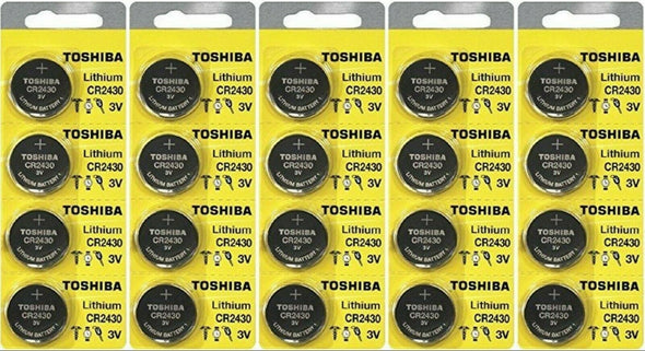 20 x New Toshiba CR2450 3 Volt Lithium Coin Battery Free Shipping  With Tracking